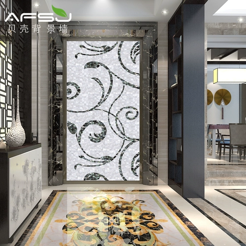 AFSJ Shell Mosaic Natural Environmation защита от Айви Каждое выборы в европейском стиле Patoune Фоновое украшение стен