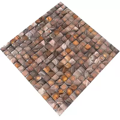 afsj shell mosaic convex package arched dense seamless TV background wall porch bar bathroom European style