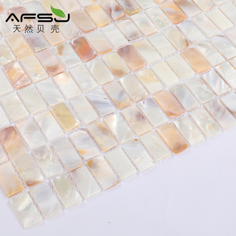 afsj shell mosaic rectangular natural pink mesh with wind Euro Ikea Living room TV sofas background parquet