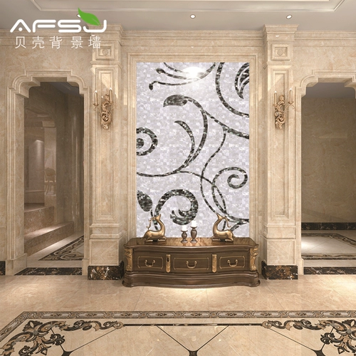 AFSJ Shell Mosaic Natural Environmation защита от Айви Каждое выборы в европейском стиле Patoune Фоновое украшение стен