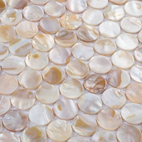 Afsj натуральная круглая раковина мозаичная масло цветочная мозаика простая современная входная стенка для ванной комнаты