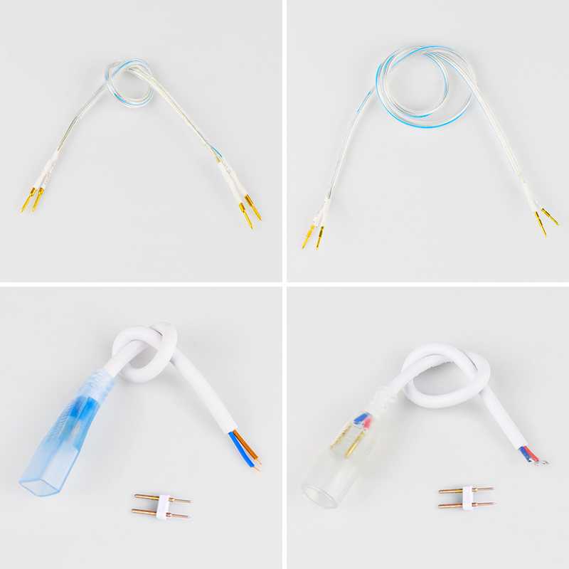 LED light with 12V plug flexible use controller power cord connector slot neon light with fixed fitting