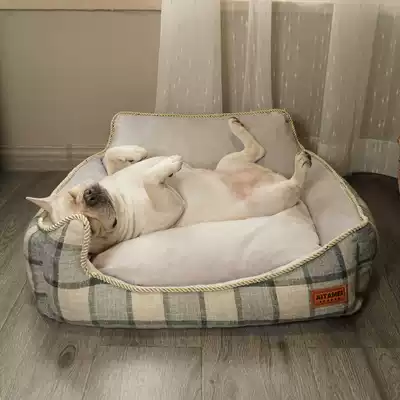 Kennel removable and washable Four Seasons General teddy dog mat summer cool nest large small dog summer cat nest pet supplies