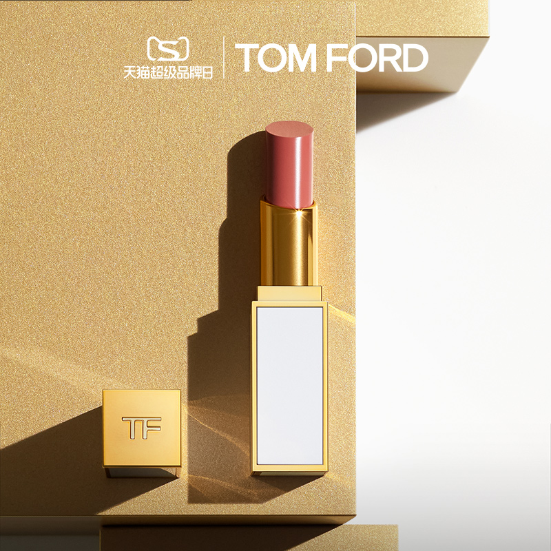 520 gift TF mouth red lipstick fine white tube 03108 04tf white tube milk tea colour big card