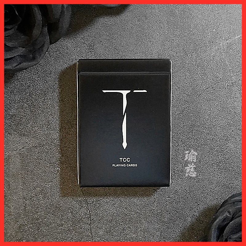 (Yu Ci Hua Cut) Sword T Brand Wine Red Black Hua Cut Practice Card US Imported Magic Poker