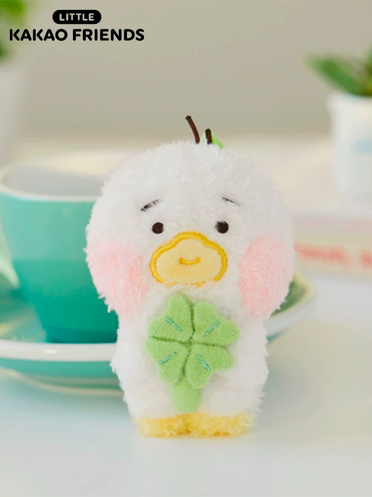 Kakao Friends MINI пушистая серия плюшевые ключи-бляшка（face） румяна и цветок подарок кулон подвеска украшение