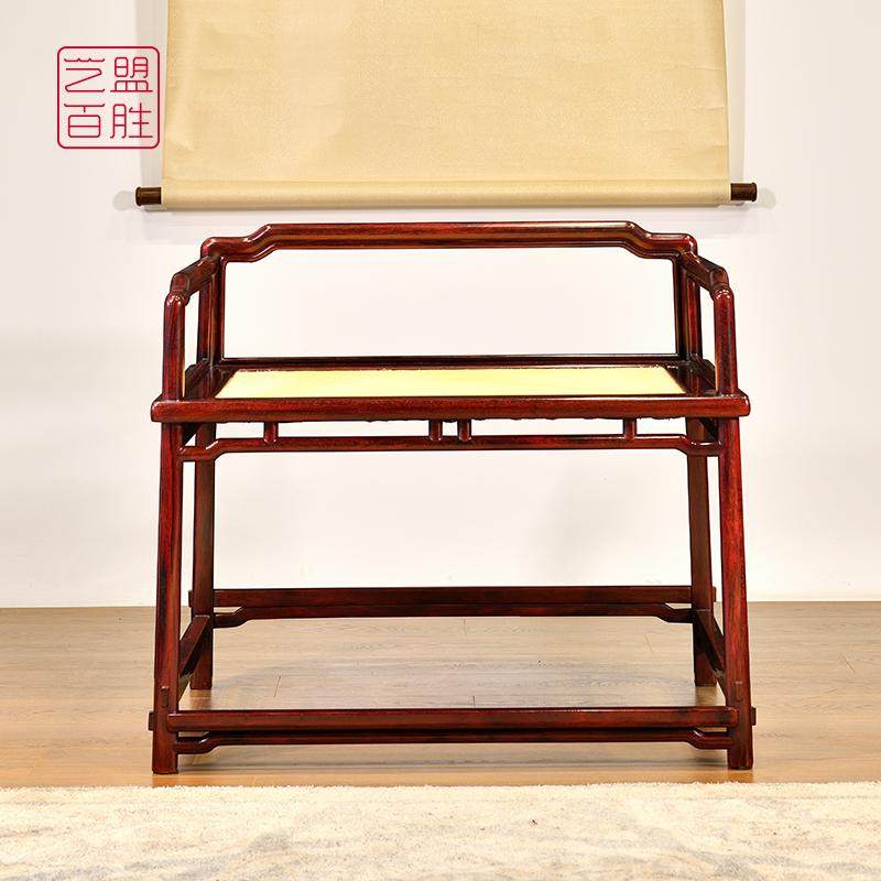 艺盟百胜印度小叶紫檀家具罗锅枨藤面禅椅,古韵新风的休闲之选?-红木椅凳-淘宝好物网