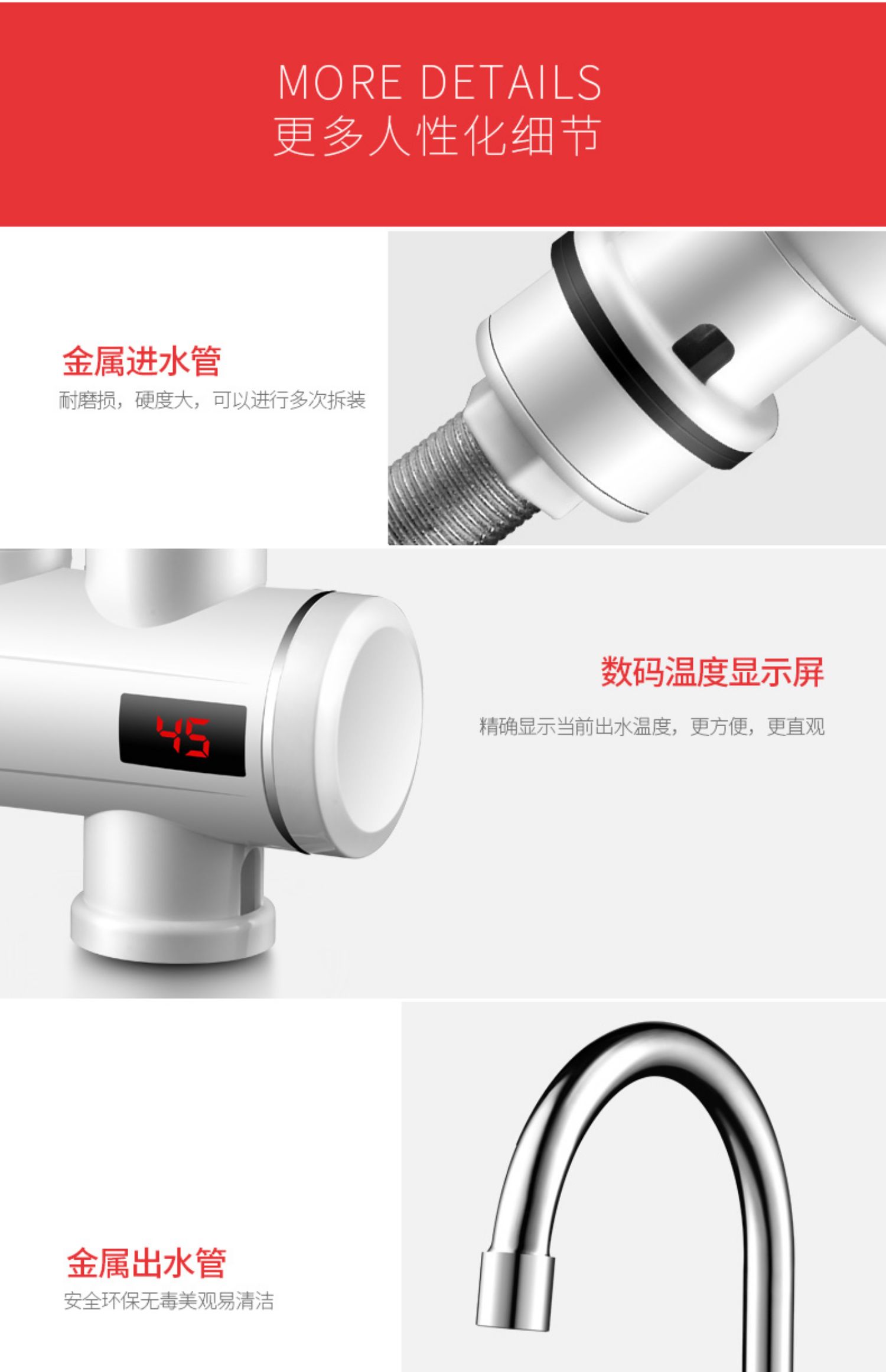 bình nóng lạnh kangaroo Aucma điện nước nóng vòi nóng ngay lập tức bếp nóng kho báu vòi nước nóng nhanh gia đình nóng máy nước nóng - Máy đun nước may nuoc nong nang luong mat troi
