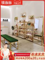 Shoe rack display rack Shoe floor-to-ceiling shoe store shelf Clothing store golden multi-layer bag rack Shoe cabinet display rack