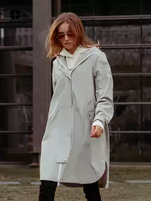 ohrain women adult raincoat fashion outdoor riding waterproof poncho long version full body hiking rainstorm windbreaker