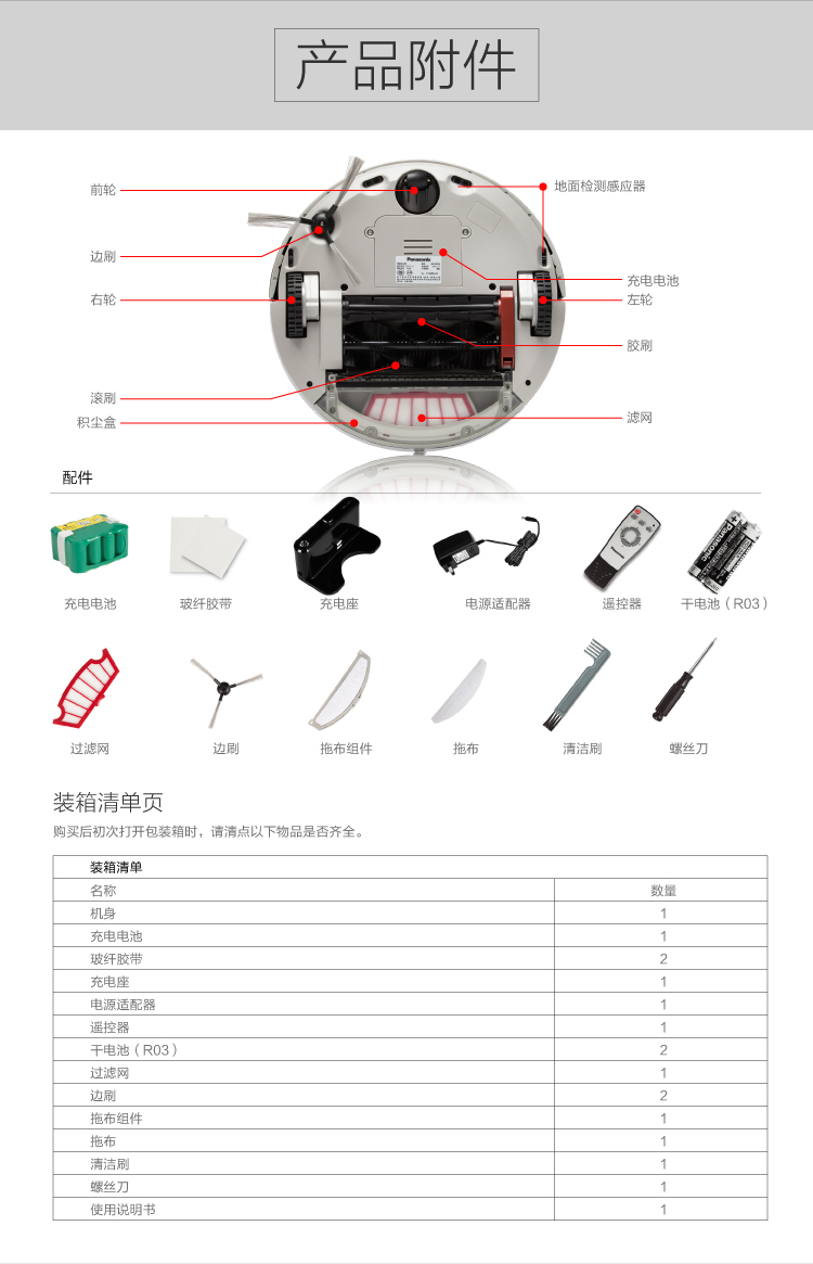 Robot quét dọn nhà thông minh của Panasonic / Panasonic - Robot hút bụi máy hút bụi bluestone