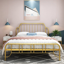 Iron bed Nordic style 1 5 m 1 8 m double bed 1 2 m single bed steel frame bed simple modern iron bed