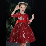 Наряд маленькой принцессы, юбка, лонгслив, вечернее платье, детский осенний наряд для музыкальных выступлений, из фатина