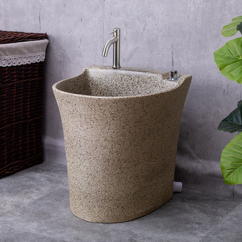 Wash mop pool balcony toilet floor basin floor type home automatic pool mop pool smart pier cloth pool sink