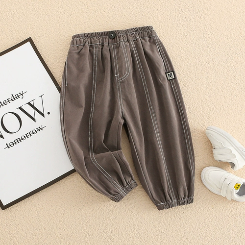 Детская летняя одежда, осенние штаны для отдыха для мальчиков, коллекция 2021, осенняя