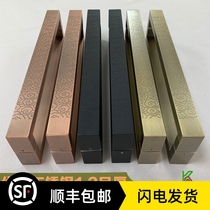  Chinese style stainless steel thickened handle Bronze sliding door handrail door handle Glass door pull handle Xiangyun spot