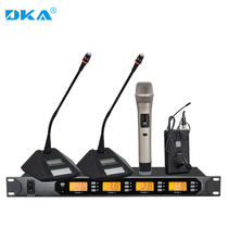 DKA U-section gooseneck collar clip-style stage performance wearing microphone One drag four wireless home KTV Conference microphone