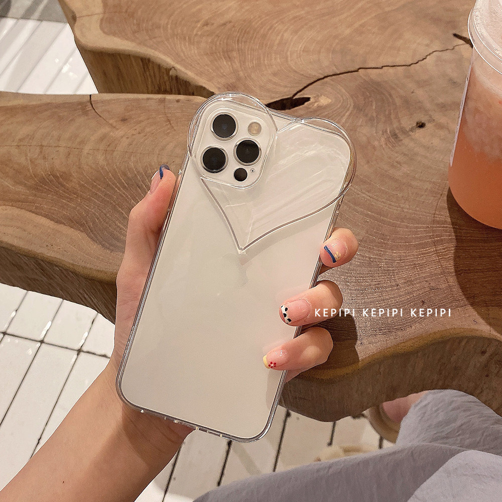 The new Korean ins wind love suitable for x apple 11 mobile phone protective shell 13promax iPhone12promax simple