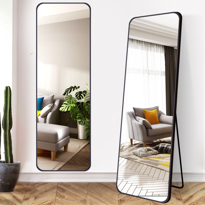Mirror floor full body mirror bedroom hanging wall audition for girls wearing clothes Home stereins wind wall-mounted glasses-Taobao