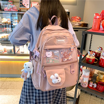 Elementary School Student School Bag Girl Han Edition Three 45 Sixth Grade Girl Double Shoulder Bag Cute Tennis Red Junior High School Student Backpack University