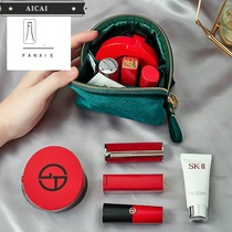 Lipstick bag cosmetic bag female portable small mini mini bag bag cosmetics storage bag makeup bag