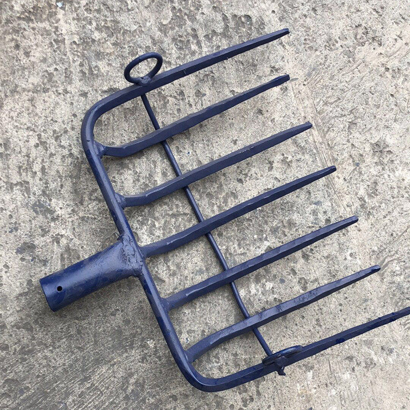 Manufacturer direct sales railway seven teeth steel fork seven tooth pull rake rake rake railway equipment railway tools