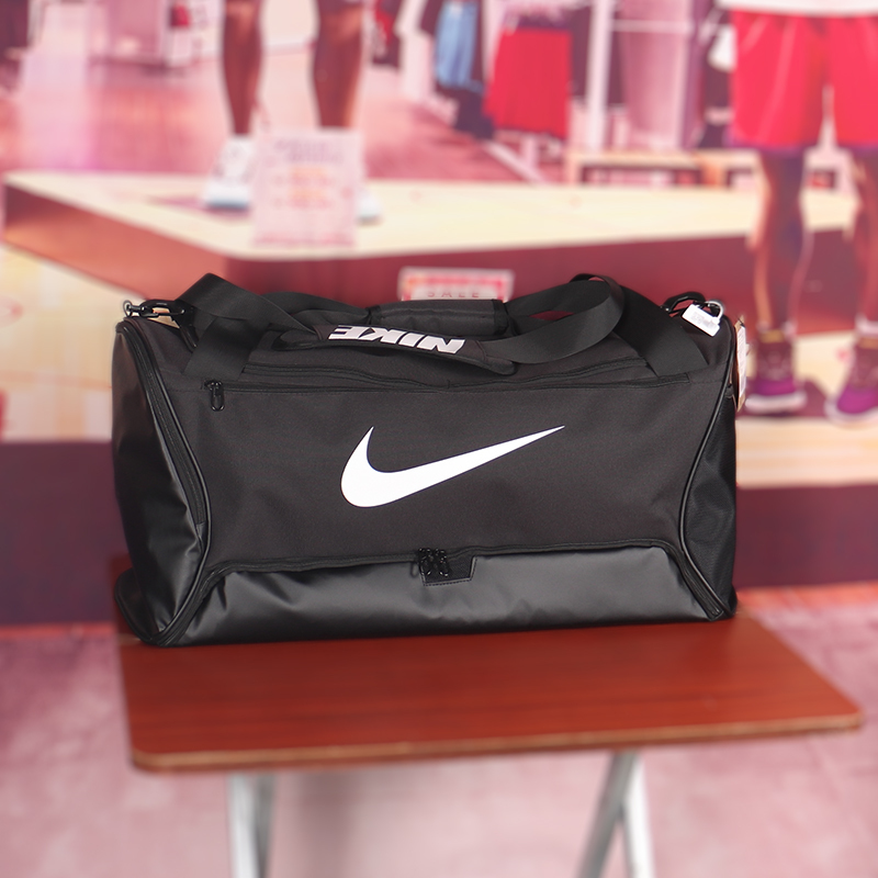 Nike Large-Capacity Fitness Shoulder Bag, Unisex Sports Bag, Travel Handbag, Fitness Casual Crossbody Bag