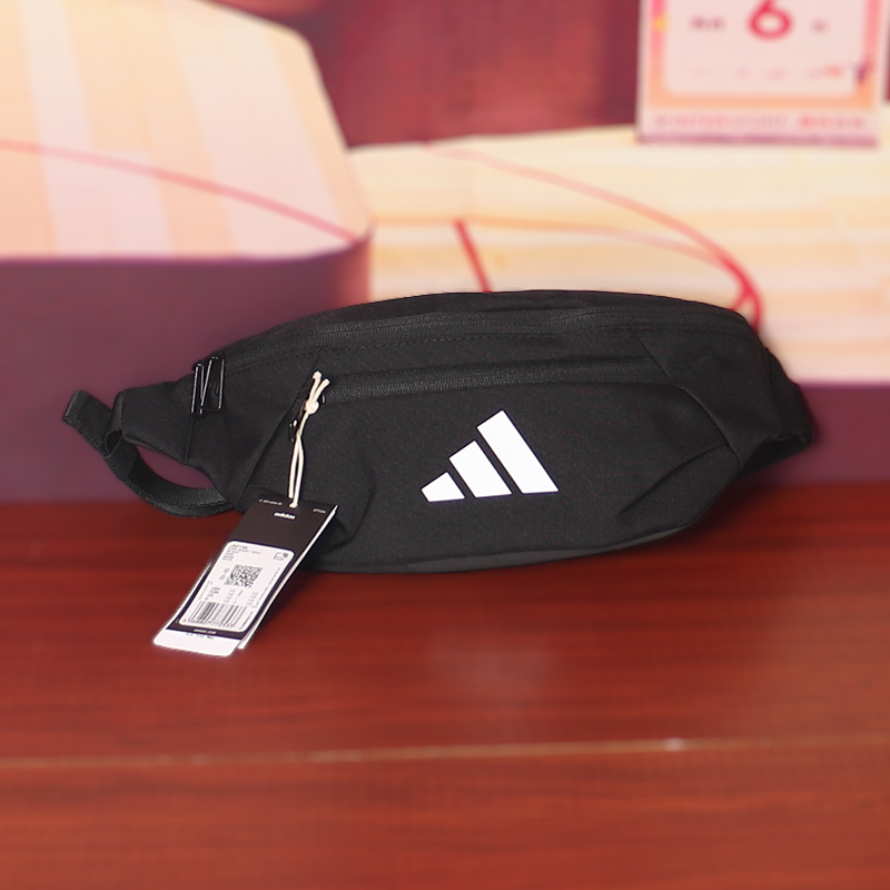 Adidas Adidas Sports Waist Bag for Men and Women, Cycling Chest Bag, Fitness Bag, Multi-Functional Crossbody Bag Jm7155