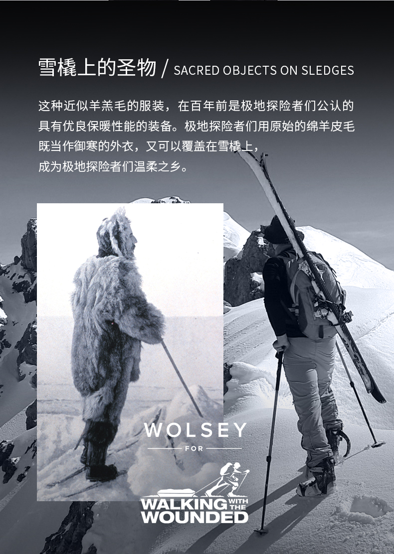 Wolsey 男女同款 加厚仿羊羔绒外套 天猫优惠券折后￥299包邮（￥1299-1000）2色可选