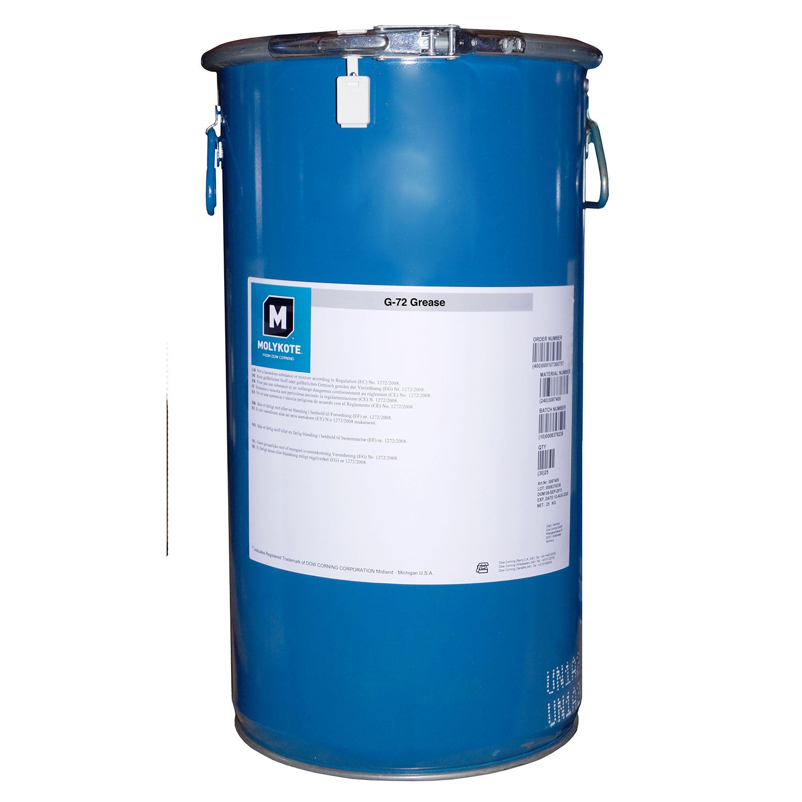 MOLYKOTE/摩力克 拉索用软性硅脂 G72 白灰色 25KG/桶 1桶