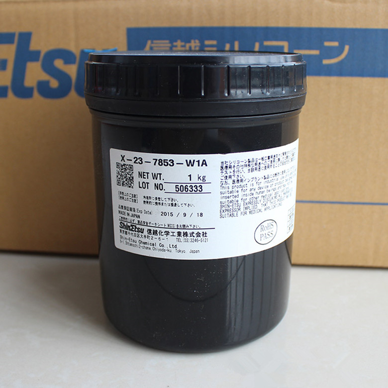 日本shinetsu信越X-23-7853-W1A导热膏电脑散热硅脂 硅胶1kg原装