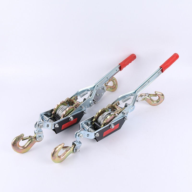 Steel Wire Rope Double Hook Tightener Ratchet 1 ton 2 ton Hand-shake tightener power retractors tightener tightening tool