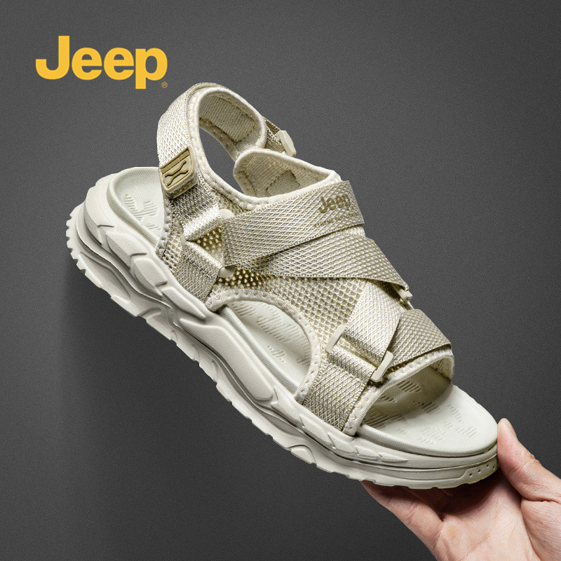 jeep gip male shoes 2022 new summer outside wearing beach sandals sports soft-bottom summer style men cool slippers