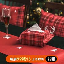 Christmas Tissue Box Christmas Wind Pumping Tissue Kit Christmas Style Paper Towels Paper Towels Box Towels Napkins Tissue Bag Tissue Bag