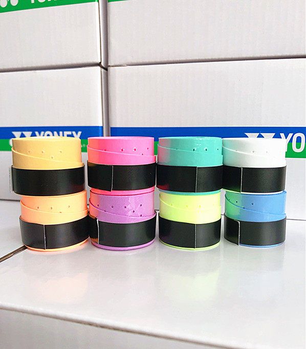 SENNK badminton racket hand glue sweat-absorbing belt perforated Viscous breathable soft and comfortable 0 5mm with holes