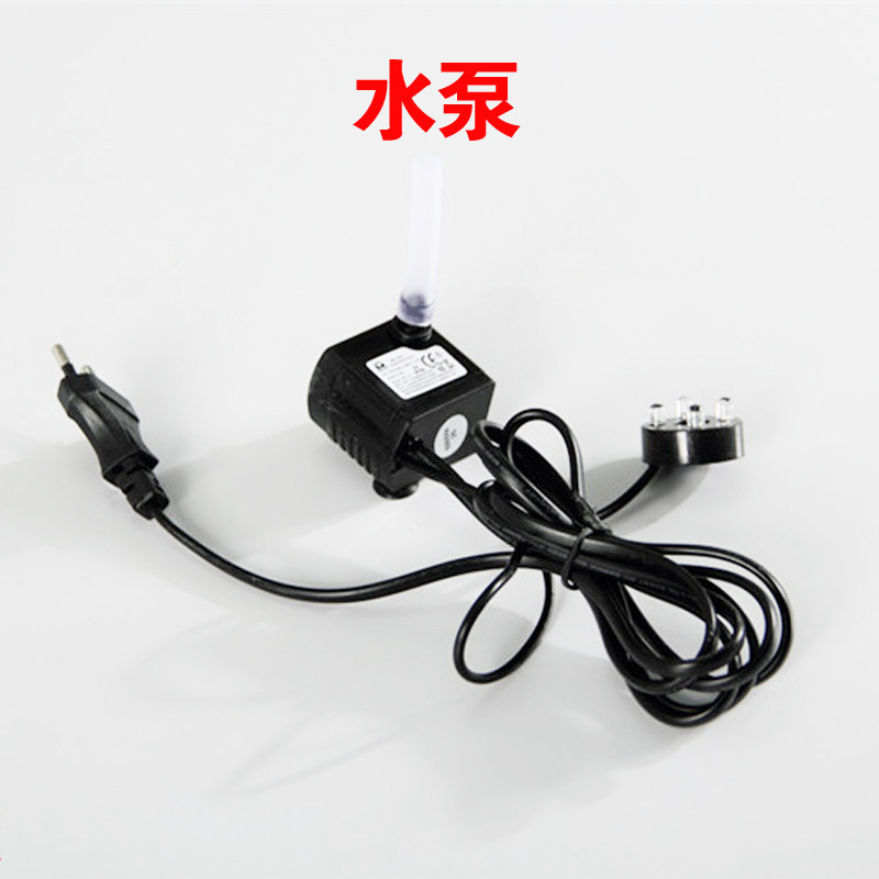 Water pump atomizer oxygenation fish tank accessories universal application one aquarium with LED lights Feng Shui ball water ornaments