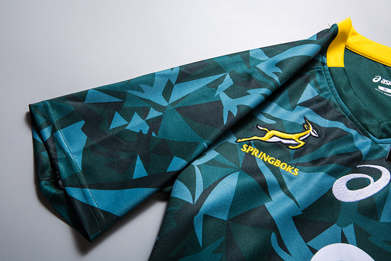 16-19100 kỷ niệm ấn bản kỷ niệm của Rugby Nam Phi quần áo Nam Phi Nam Phi bóng bầu dục jersey Quả bóng bầu dục
