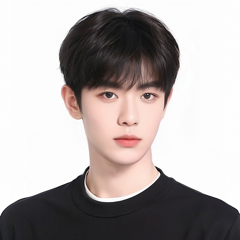 Men's Short Hair Wig, Summer Thin Style, Similar to Yang Duyu'S, Korean Version, Slightly Layered, Fluffy, Natural, Full Head Wig for Men Men's Short Hair Wig, Summer Thin Style, Similar to Yang Duyu'S, Korean Version, Slightly Layered, Fluffy, Natural, Full Head Wig for Men