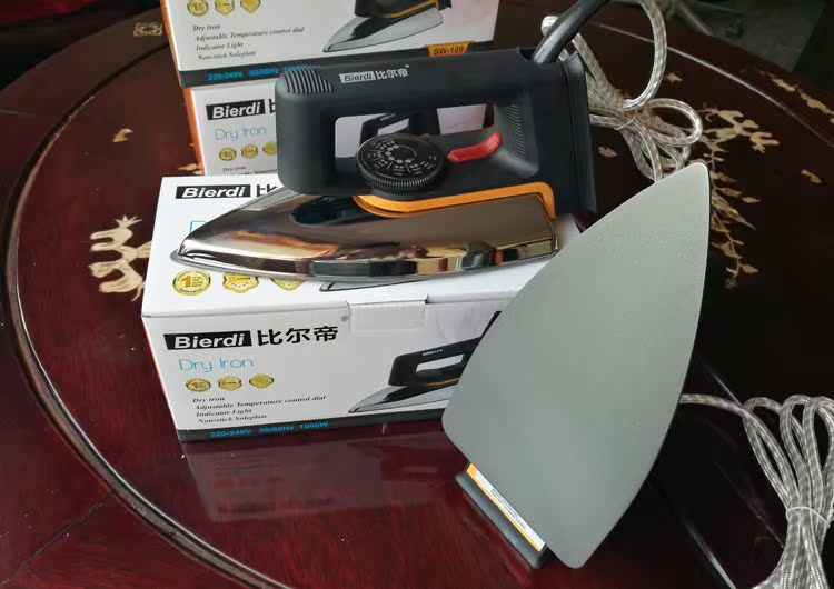 bàn ủi hơi nước tefal Billy kiểu cũ điện sắt công nghiệp gia đình ánh sáng điện sắt truyền nhiệt nóng khoan chính tả đậu trang trí 裱 thư pháp dán veneer - Điện sắt bàn là hơi nước philip