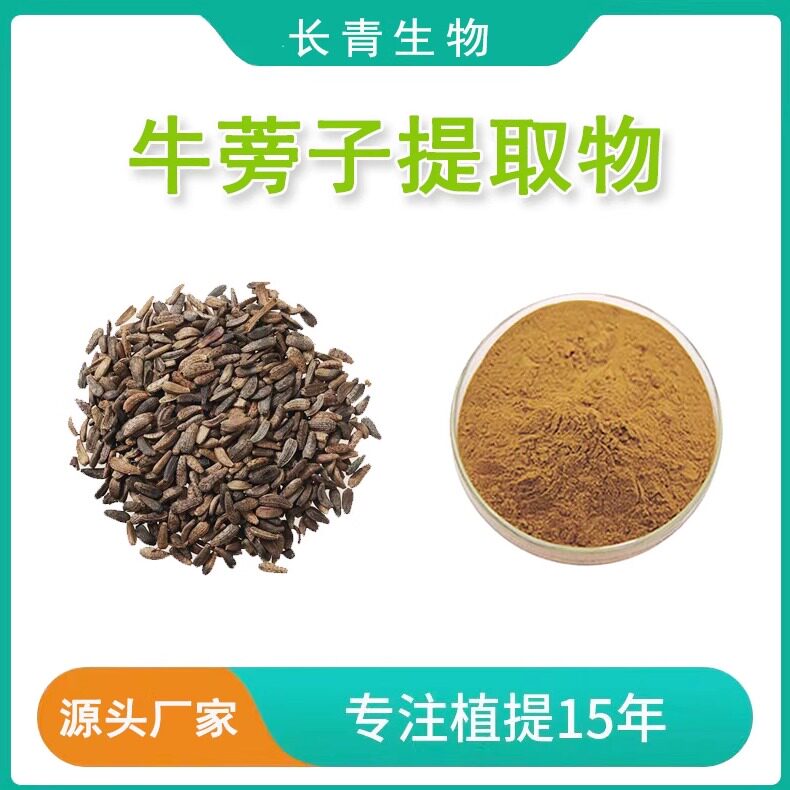 牛蒡子提取物 牛蒡子甙10% 20% 提取物精华粉 牛蒡子浓缩原料粉末