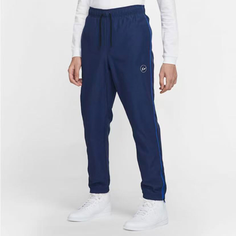 Hiroshi Fujiwara Collaboration Lightning Quick-Dry Sports Loose High-Street Fashion Brand Double-Layer Mesh Pants Slim-Fit Zipper Trousers ins