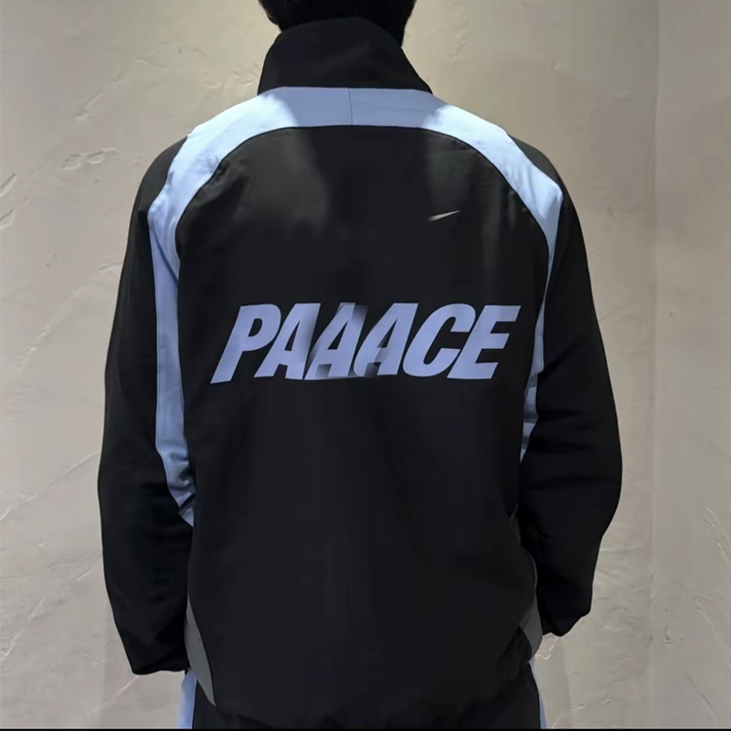 Paaace Co-Branded Stand-Up Collar Zipper Color-Blocked Embroidered Long-Sleeve Jacket and Jogger Knit Sweatpants Set Paaace Co-Branded Stand-Up Collar Zipper Color-Blocked Embroidered Long-Sleeve Jacket and Jogger Knit Sweatpants Set