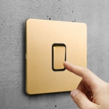 Переключатель, ретро металлическая настенная световая панель, легкий роскошный стиль