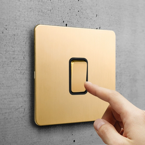 Переключатель, ретро металлическая настенная световая панель, легкий роскошный стиль