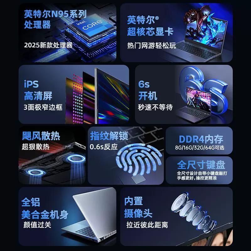 Легкий и тонкий ноутбук для студентов, процессор Intel Core i9, 16,1 дюйма