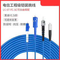 Armored jumper telecommunications grade low smoke halogen-free single-mode single-core single-mode dual-core LC SC ST FC rat-proof and pull-proof