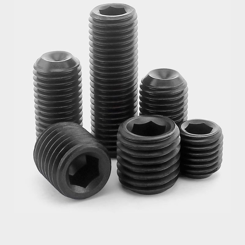 M3M4M5M6M8M12 12 grade 9 inner hexagon headless screw stop payment screw machine meter top wire concave end tightening