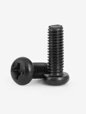 M2 5M3M4M5M8 black 316 stainless steel round head cross screw Black Bolt PM pan head machine screw