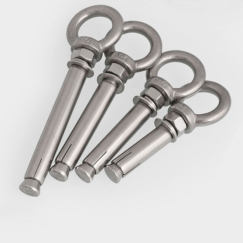304 stainless steel expansion screw rings with ring bolts fluffy hook with ring M6M8M10M12M14M16M20