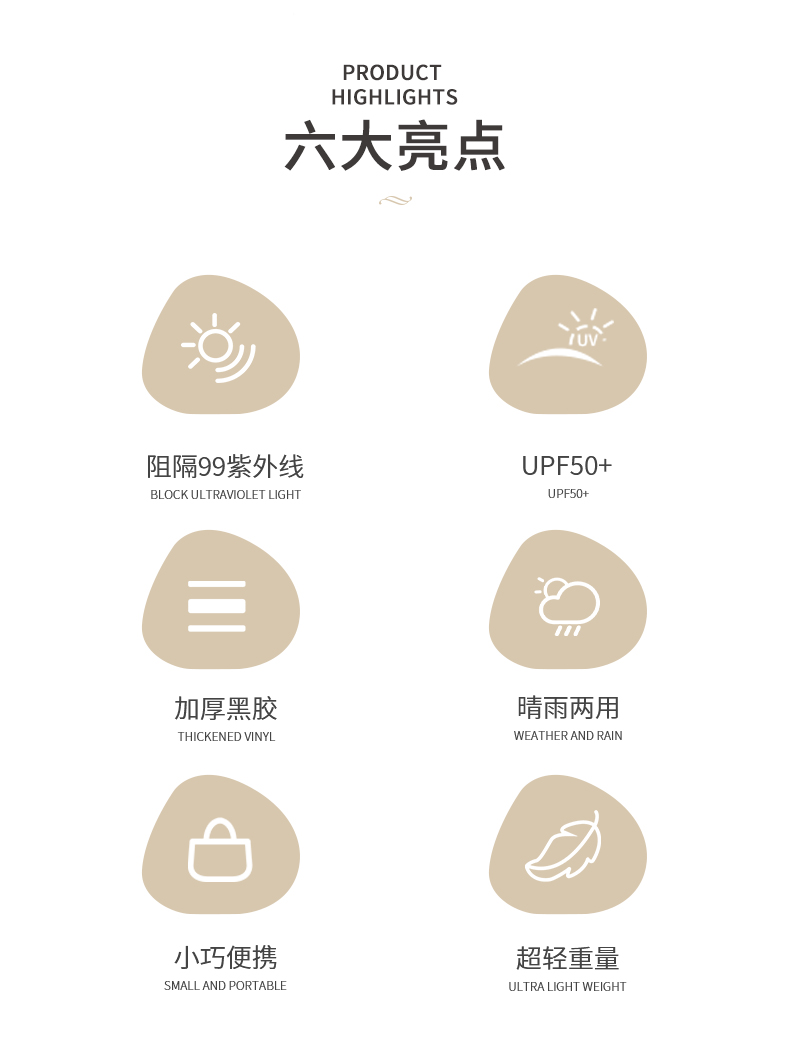 NexyCat 迷你小巧叠晴雨伞 图2